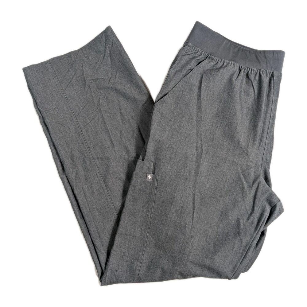 FIGS Axim Men's Gray Cargo Scrub Pants Size XL Medical EMS Nurse